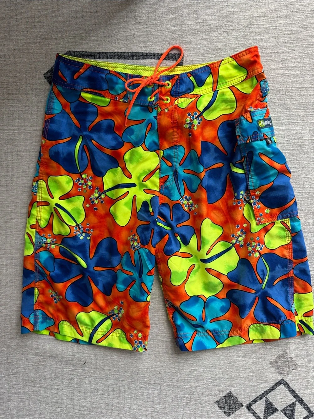 Vintage Hurley Wainae Floral Shorts Men’s Size 32 Made in USA Rare Y2K Surf